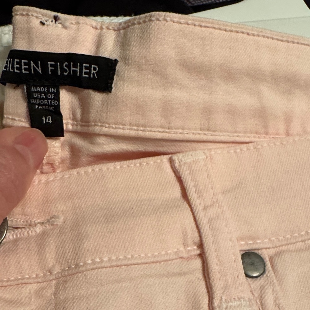 Eileen Fisher Light Peach Blouse & Pant NWOT - Picture 3 of 5